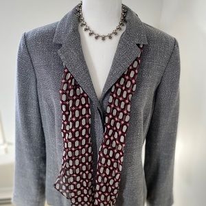 Liz Claiborne Black/White Tweed Jacket-Size 14